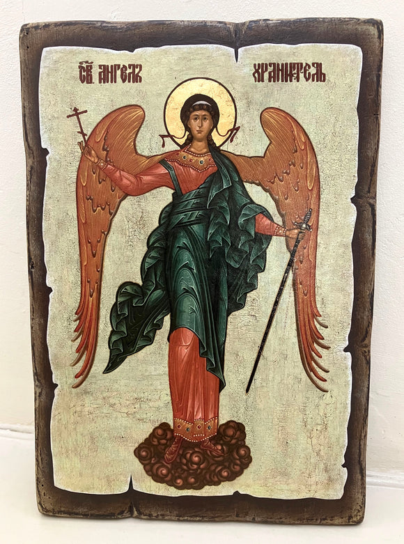 HOLY GUARDIAN ANGEL ICON (Eastern Orthodox Art)