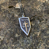 ARCHANGEL MICHAEL TALISMAN - made by AIDAN WACHTER (.825 Sterling Silver & Gold)