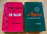THE MAGICIAN - His Training & Work / APPRENTICED TO MAGIC - W.E. BUTLER (2 x HB, Aquarian 1972)