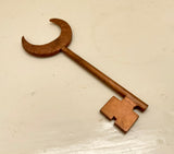 HEKATE'S CRESCENT KEY - Hand-forged in Copper (made by C.E.R.E.M.O.N.I.A)