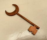 HEKATE'S CRESCENT KEY - Hand-forged in Copper (made by C.E.R.E.M.O.N.I.A)