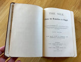 THE NILE - Notes for Travellers in Egypt - E.A. Wallis Budge (1905, original flexi-cover, Thos. Cook, & Son, London)