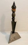 BLACK IRON PHURBA w/ stand