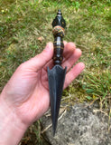 BLACK IRON PHURBA w/ stand