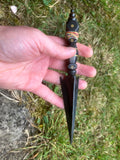 BLACK IRON PHURBA w/ stand