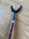 Unique small RITUAL STANG / WAND (Hazel Wood & Iron, Traditional Witchcraft)