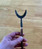 Unique small RITUAL STANG / WAND (Hazel Wood & Iron, Traditional Witchcraft)