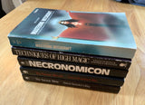 VINTAGE PAPERBACK SET // Mastering Witchcraft, Techniques of High Magic, Necronomicon etc