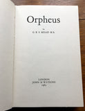 ORPHEUS - G.R.S. Mead (Hardback, Watkins, 1965)